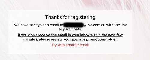 AAIA thanks for registering