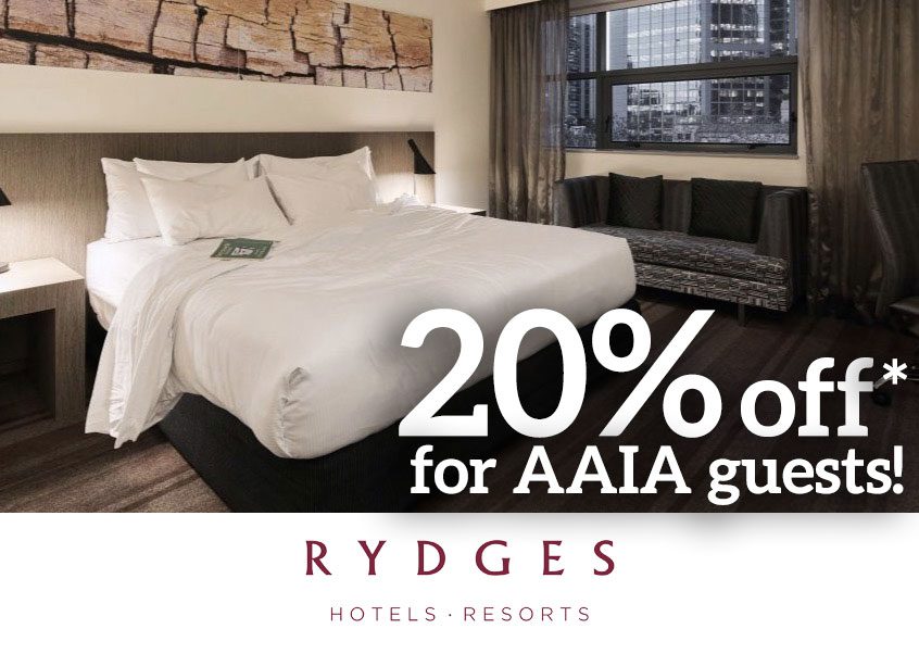 AAIA Rydges 20% off offer