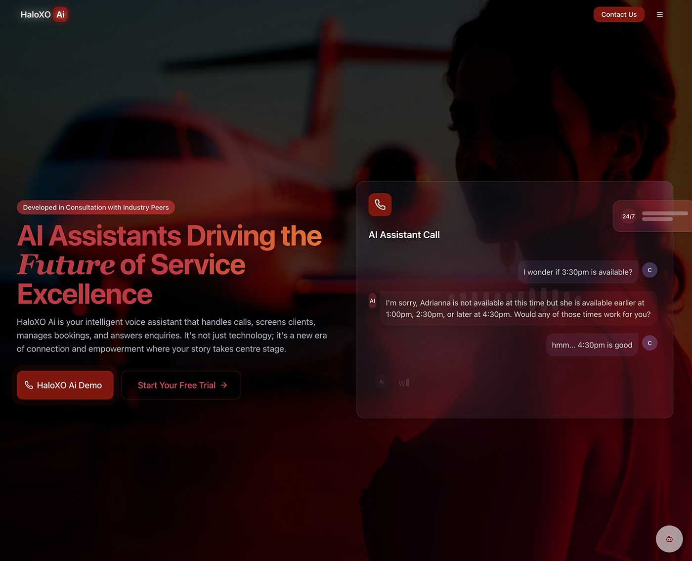 HaloXO Ai wesite screenshot